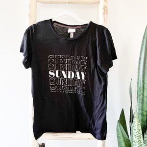 Soft black graphic T-shirt size m